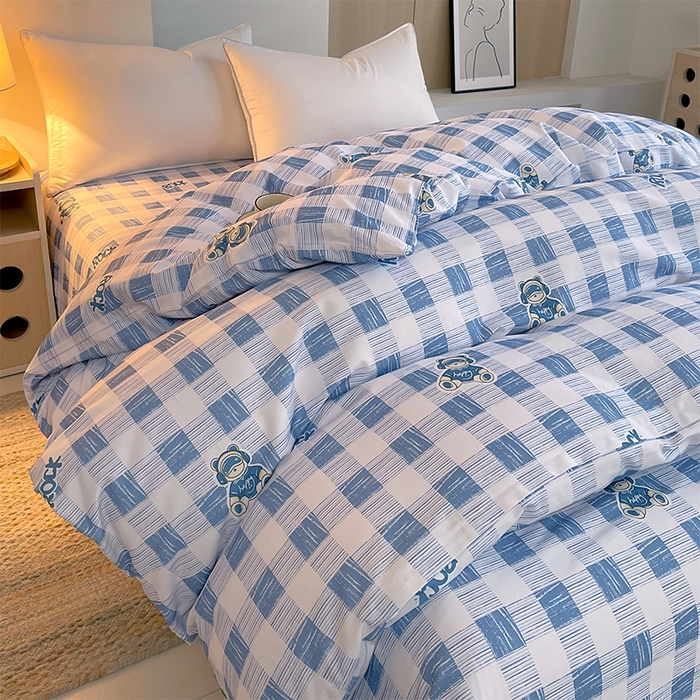 91家纺网 家纺一手货源 找家纺 春皖家纺 2026高端直播热卖非遗A类全棉老粗布加厚床单款三件套-普通款单被套 摇滚