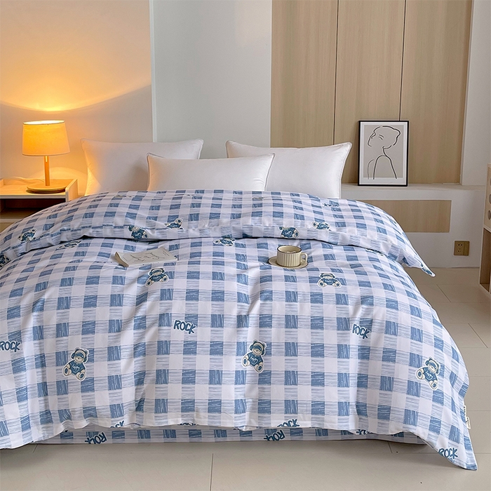 91家纺网 家纺一手货源 找家纺 春皖家纺 2026高端直播热卖非遗A类全棉老粗布加厚床单款三件套-普通款单被套 摇滚