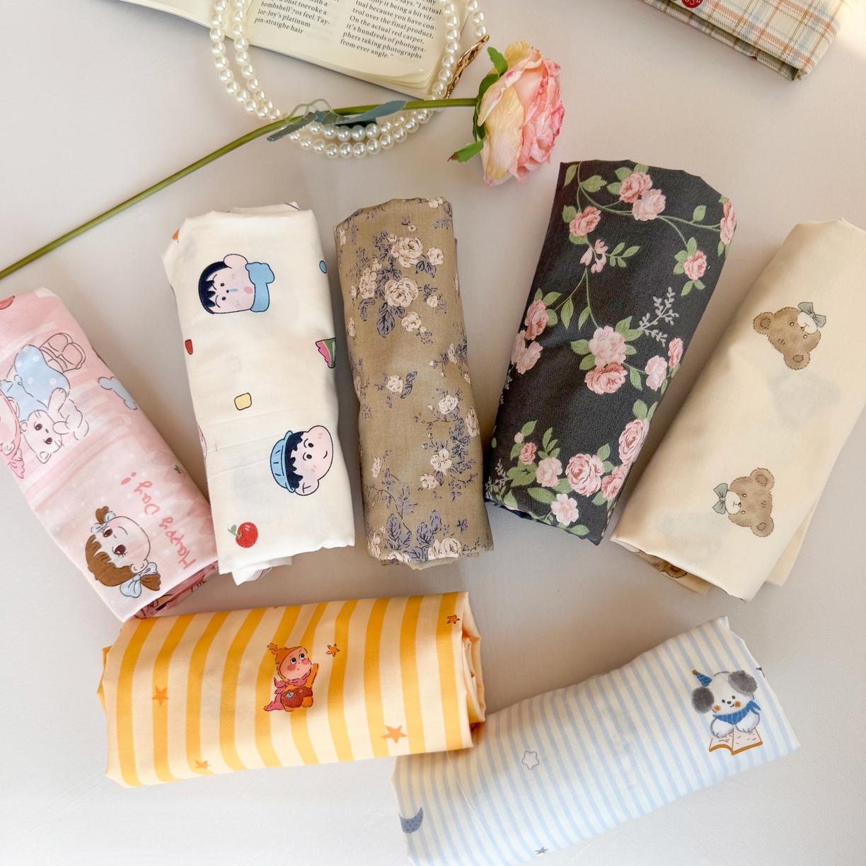 91家纺网 家纺一手货源 找家纺 百寐 2026新款13372全棉信封印花系列枕套 组合