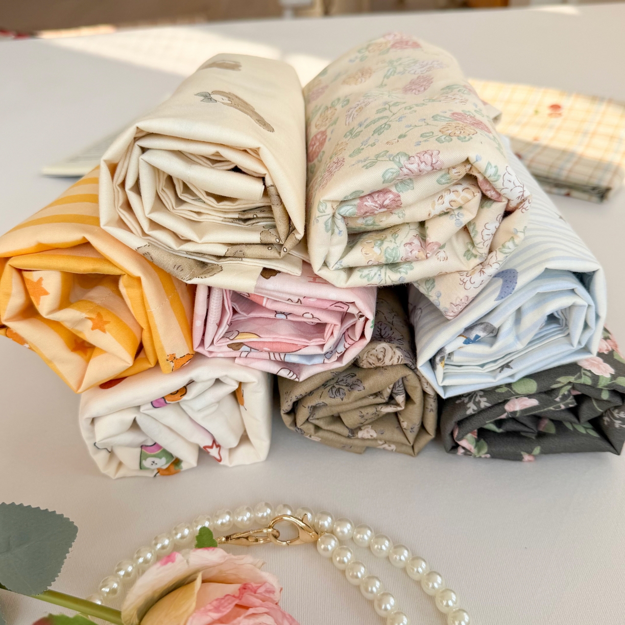 91家纺网 家纺一手货源 找家纺 百寐 2026新款13372全棉信封印花系列枕套 组合