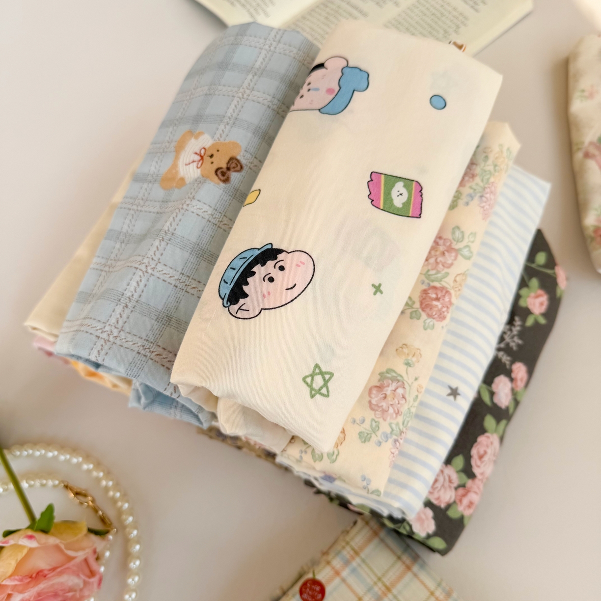 91家纺网 家纺一手货源 找家纺 百寐 2026新款13372全棉信封印花系列枕套 组合