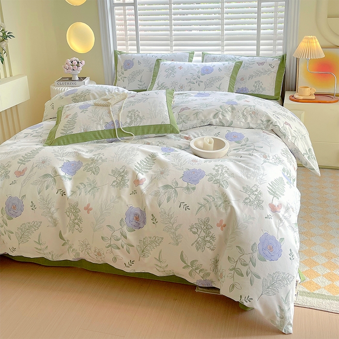 91家纺网 家纺一手货源 找家纺 （总）春皖家纺 2026高端直播热卖非遗A类全棉老粗布加厚床单款三件套-工艺款四件套