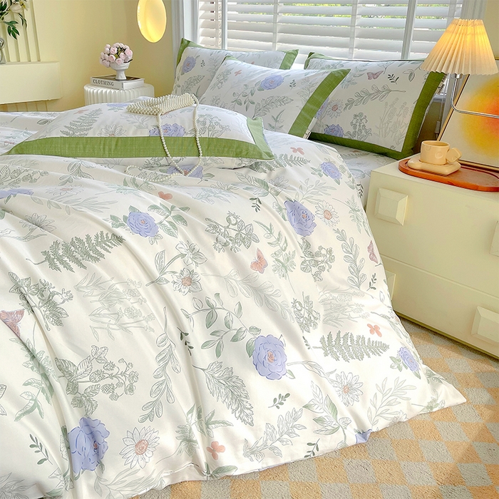 91家纺网 家纺一手货源 找家纺 （总）春皖家纺 2026高端直播热卖非遗A类全棉老粗布加厚床单款三件套-工艺款四件套