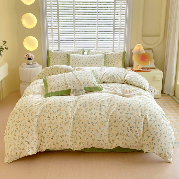 91家纺网 家纺一手货源 找家纺 春皖家纺 2026高端直播热卖非遗A类全棉老粗布加厚床单款三件套-工艺款四件套 伊兰