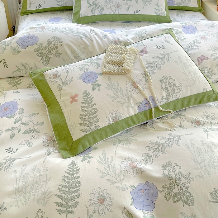 91家纺网 家纺一手货源 找家纺 春皖家纺 2026高端直播热卖非遗A类全棉老粗布加厚床单款三件套-工艺款四件套 逸云