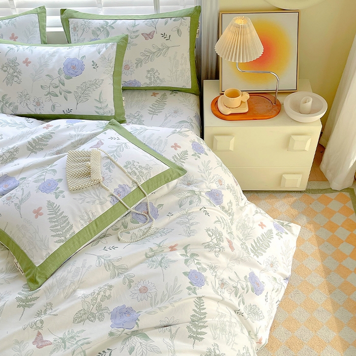 91家纺网 家纺一手货源 找家纺 春皖家纺 2026高端直播热卖非遗A类全棉老粗布加厚床单款三件套-工艺款四件套 逸云