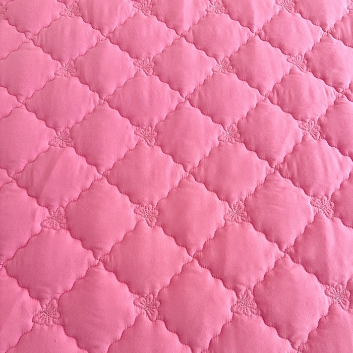 91家纺网 家纺一手货源 找家纺 怡源梦 2026新款A类亲肤棉全包夹棉床头罩-蝴蝶飞飞系列 粉色