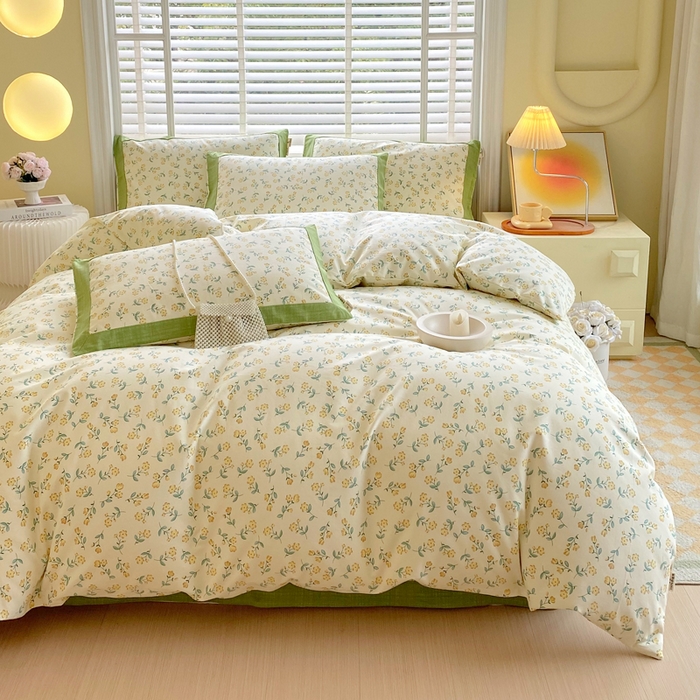 91家纺网 家纺一手货源 找家纺 春皖家纺 2026高端直播热卖非遗A类全棉老粗布加厚床单款三件套-工艺款四件套 伊兰