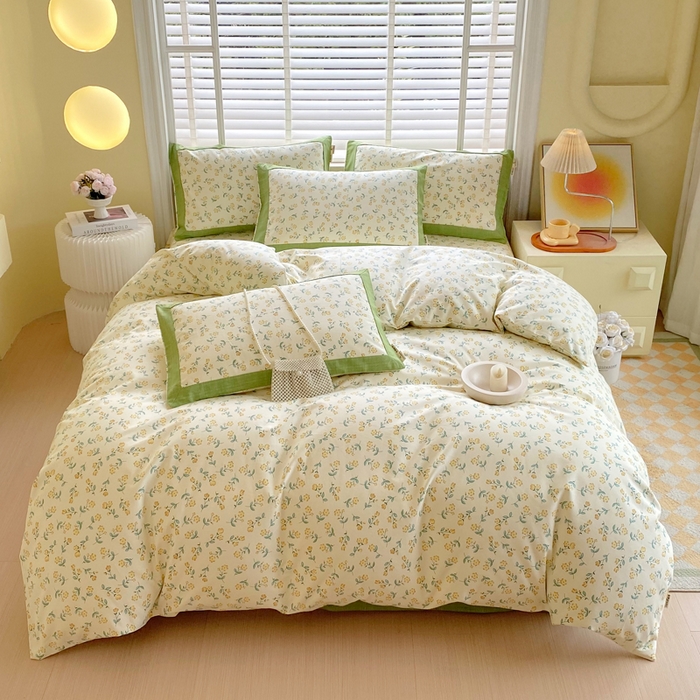 91家纺网 家纺一手货源 找家纺 春皖家纺 2026高端直播热卖非遗A类全棉老粗布加厚床单款三件套-工艺款四件套 伊兰