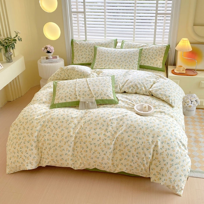 91家纺网 家纺一手货源 找家纺 春皖家纺 2026高端直播热卖非遗A类全棉老粗布加厚床单款三件套-工艺款四件套 伊兰