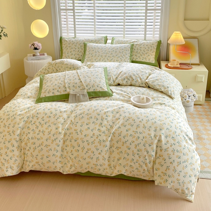 91家纺网 家纺一手货源 找家纺 春皖家纺 2026高端直播热卖非遗A类全棉老粗布加厚床单款三件套-工艺款四件套 伊兰