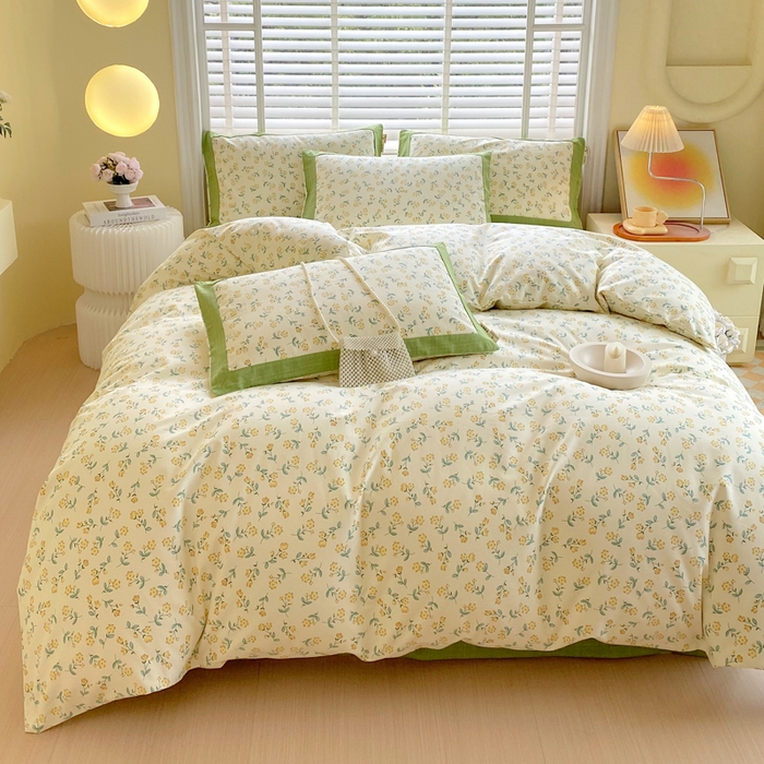 91家纺网 家纺一手货源 找家纺 春皖家纺 2026高端直播热卖非遗A类全棉老粗布加厚床单款三件套-工艺款四件套 伊兰