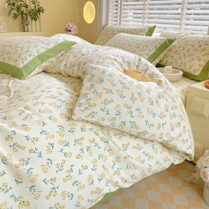 91家纺网 家纺一手货源 找家纺 春皖家纺 2026高端直播热卖非遗A类全棉老粗布加厚床单款三件套-工艺款四件套 伊兰