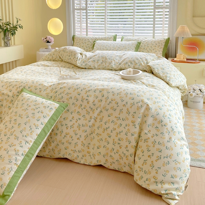 91家纺网 家纺一手货源 找家纺 春皖家纺 2026高端直播热卖非遗A类全棉老粗布加厚床单款三件套-工艺款四件套 伊兰