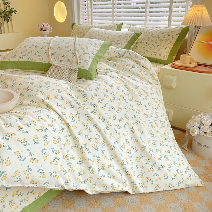 91家纺网 家纺一手货源 找家纺 春皖家纺 2026高端直播热卖非遗A类全棉老粗布加厚床单款三件套-工艺款四件套 伊兰