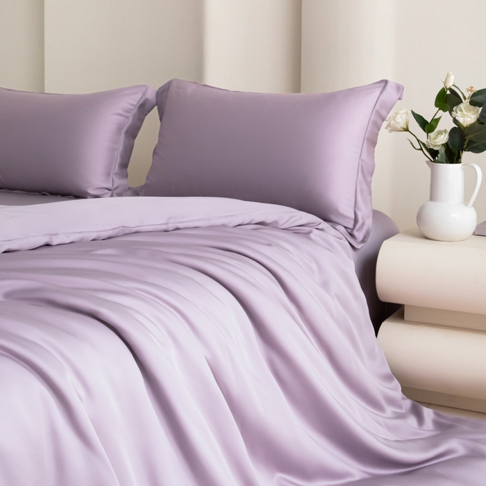 91家纺网 家纺一手货源 找家纺 （总）禧澜庭 2026新款纯色夏季凉感天丝四件套莱赛尔纤维冰丝四件套