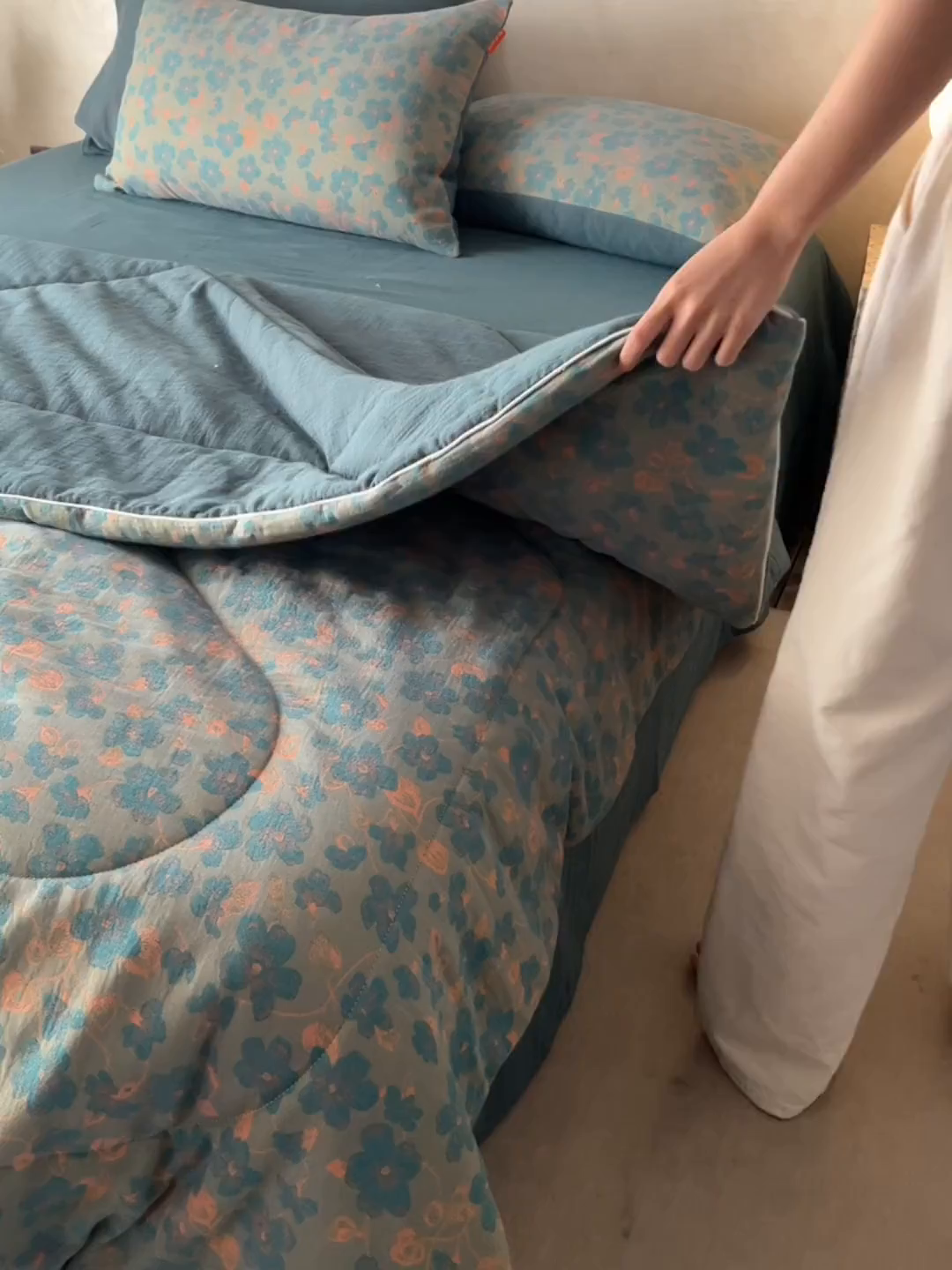 91家纺网 家纺一手货源 找家纺 春皖家纺 2026新款全棉双层提花夏被四件套 百灵斯顿