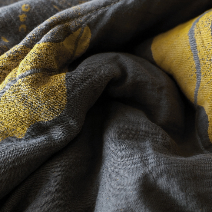 91家纺网 家纺一手货源 找家纺 春皖家纺 2026新款全棉双层提花夏被四件套 初心花蕊