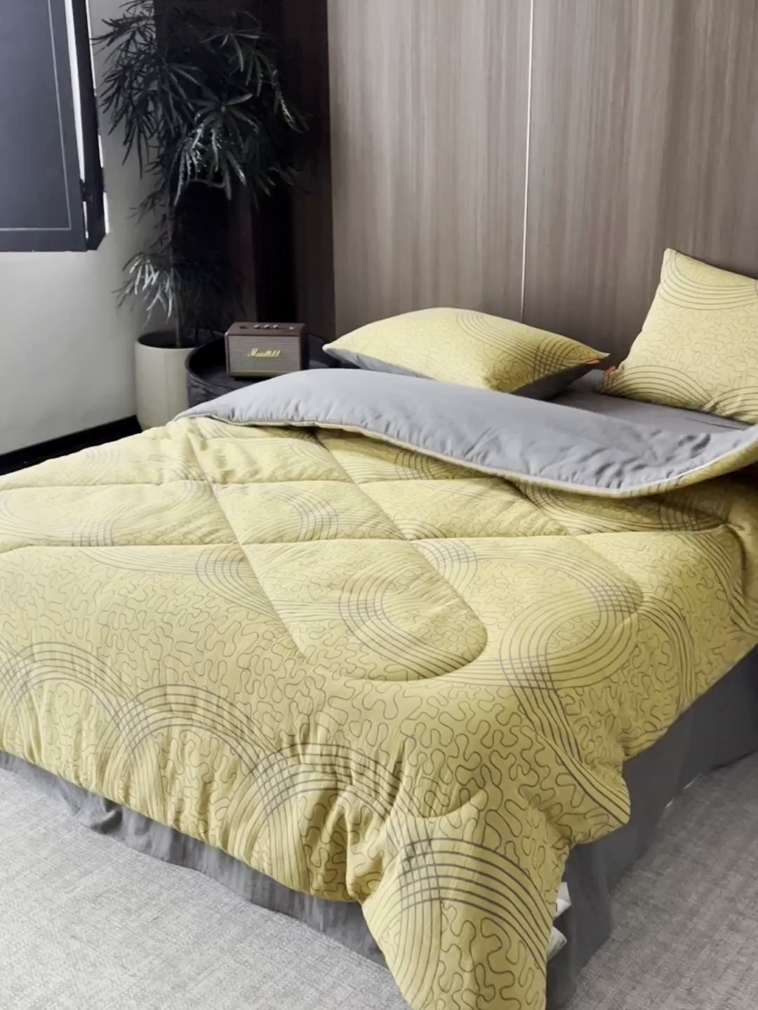 91家纺网 家纺一手货源 找家纺 春皖家纺 2026新款全棉双层提花夏被四件套 都市时尚