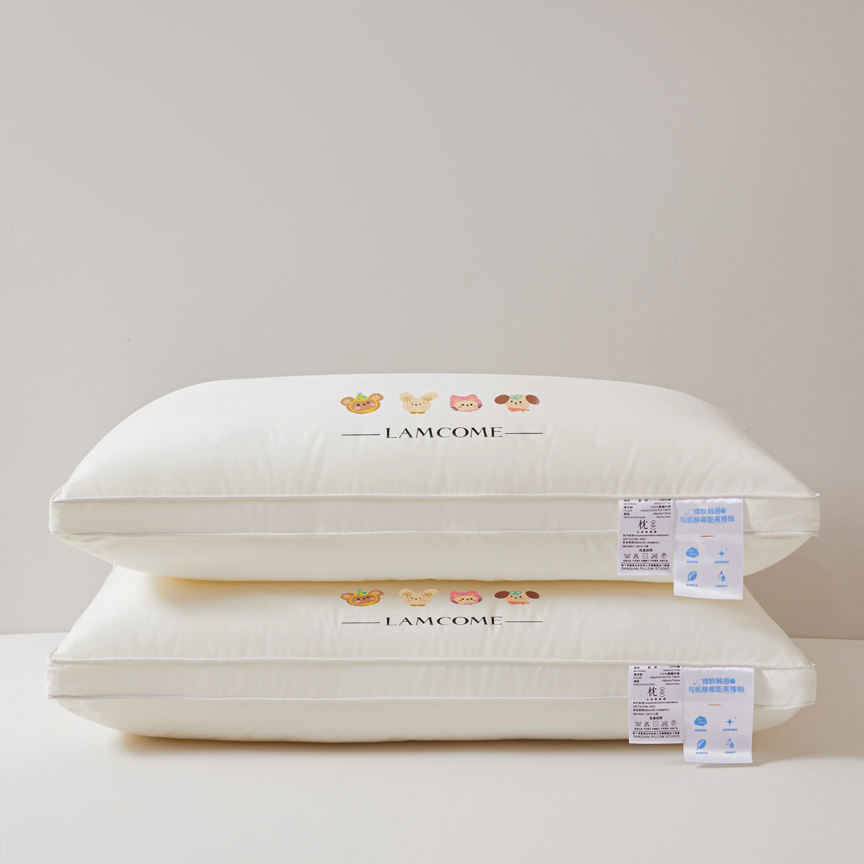 91家纺网 家纺一手货源 找家纺 （总）小桃姐家纺 2025新款全棉纯棉卡通枕头枕芯学生枕芯纯棉烫画枕芯