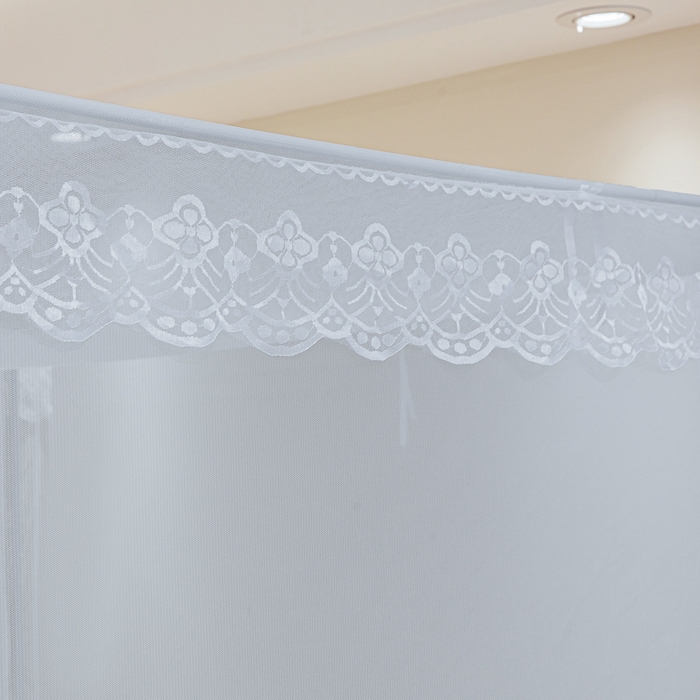 91家纺网 家纺一手货源 找家纺 都市缘蚊帐 2026新款三开门坐床防摔蚊帐二开门拉链方帐1.5m1.8m502坐床蚊帐蓝灰