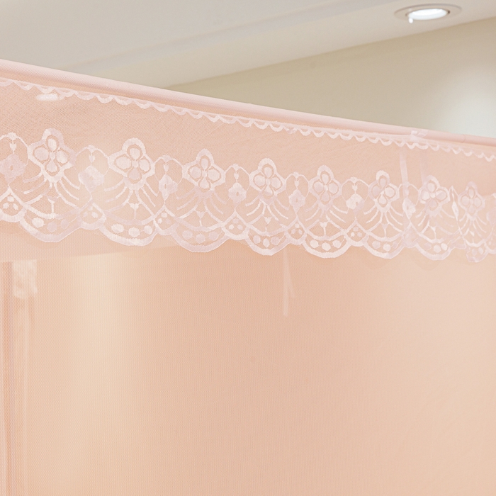 91家纺网 家纺一手货源 找家纺 都市缘蚊帐 2026新款三开门坐床防摔蚊帐二开门拉链方帐1.5m1.8m502坐床蚊帐玉色