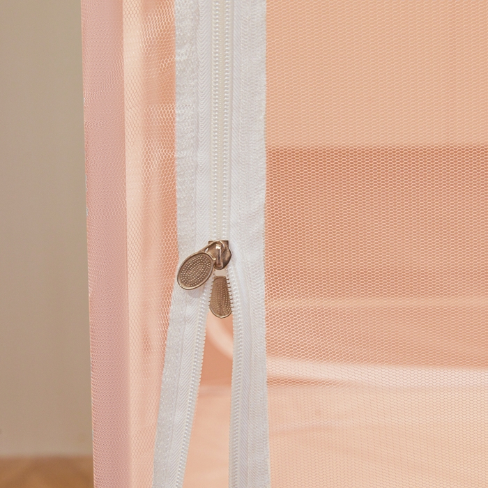 91家纺网 家纺一手货源 找家纺 都市缘蚊帐 2026新款三开门坐床防摔蚊帐二开门拉链方帐1.5m1.8m502坐床蚊帐玉色