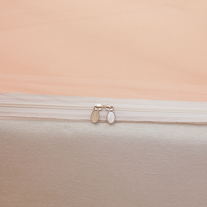 91家纺网 家纺一手货源 找家纺 都市缘蚊帐 2026新款三开门坐床防摔蚊帐二开门拉链方帐1.5m1.8m502坐床蚊帐玉色