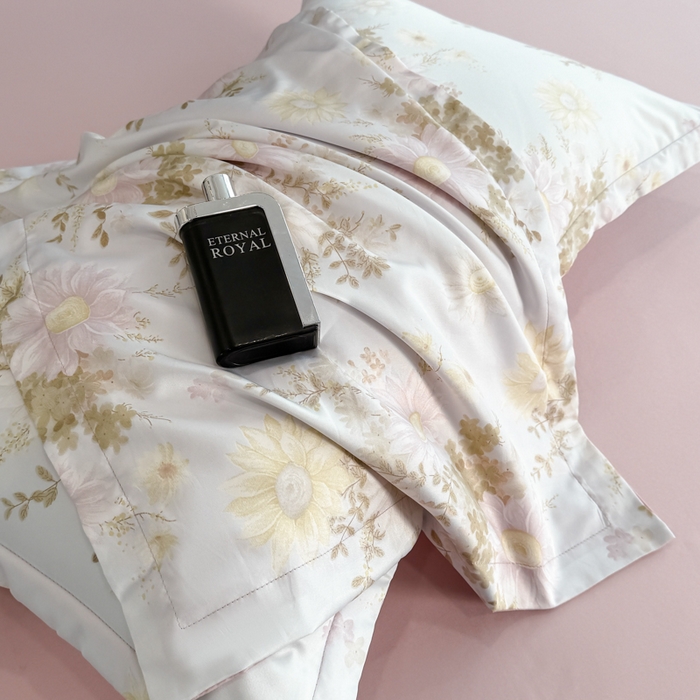 91家纺网 家纺一手货源 找家纺 （总）晚爱家居  2025轻奢水洗天丝印花水洗真丝四件套（硬包丝带款）