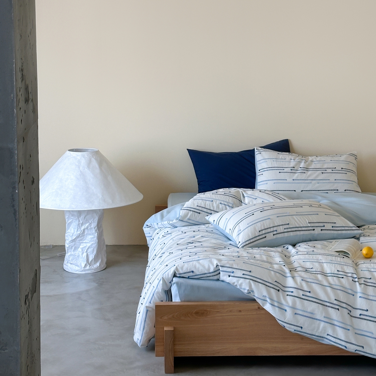 91家纺网 家纺一手货源 找家纺 例外 2026新款全棉剪花提花四件套-花漾系列 【专版花型    严格控价   小号卷后不得低于225      标准 280    加大 290】 花漾蓝-浅兰底