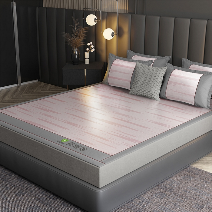 91家纺网 家纺一手货源 找家纺 （总）小牛席业 2026新款A加厚款-可机洗抗菌提花冰丝席