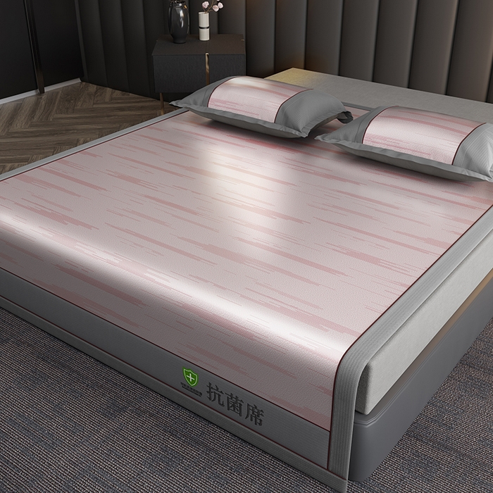 91家纺网 家纺一手货源 找家纺 （总）小牛席业 2026新款A加厚款-可机洗抗菌提花冰丝席