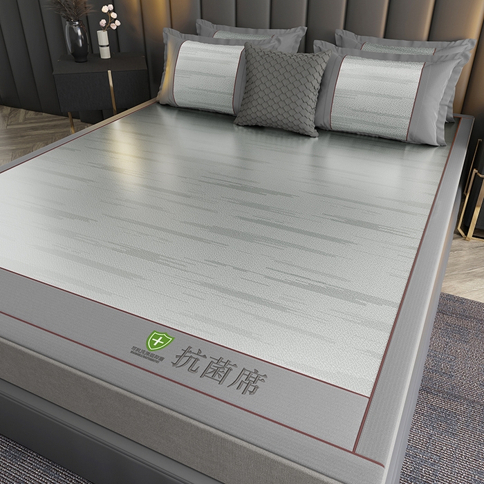 91家纺网 家纺一手货源 找家纺 （总）小牛席业 2026新款A加厚款-可机洗抗菌提花冰丝席