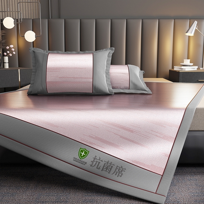 91家纺网 家纺一手货源 找家纺 （总）小牛席业 2026新款A加厚款-可机洗抗菌提花冰丝席