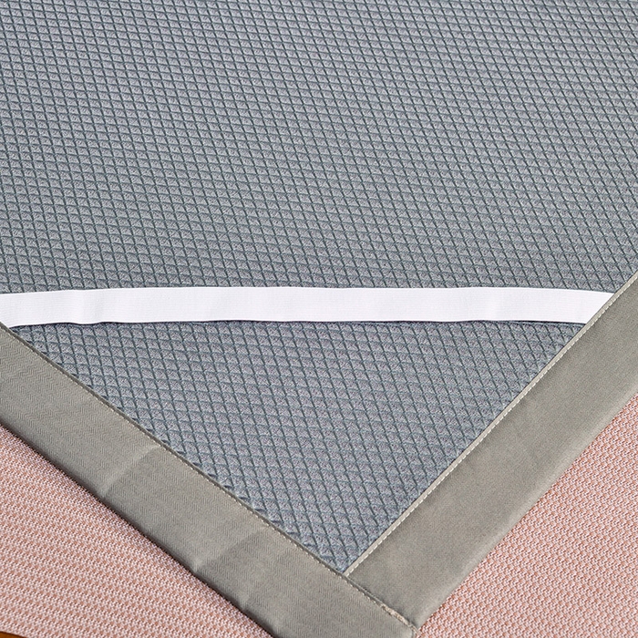 91家纺网 家纺一手货源 找家纺 小牛席业 2026新款A加厚款-可机洗抗菌提花冰丝席 抗菌席-色织粉色