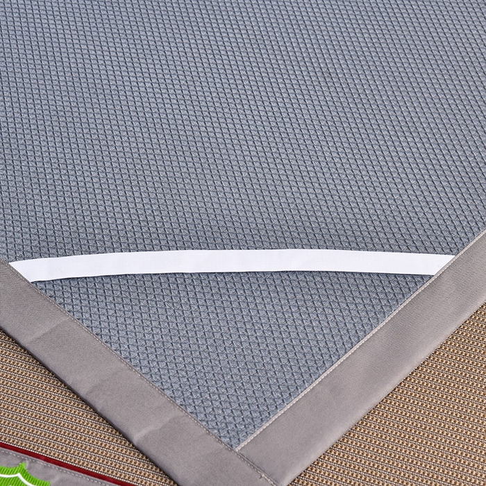 91家纺网 家纺一手货源 找家纺 小牛席业 2026新款A加厚款-可机洗抗菌提花冰丝席 抗菌席-色织咖色