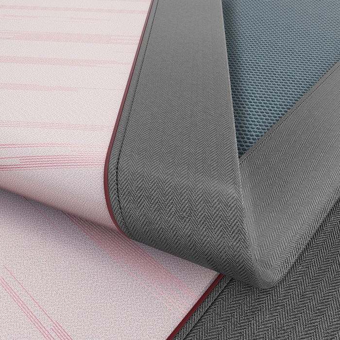 91家纺网 家纺一手货源 找家纺 小牛席业 2026新款A加厚款-可机洗抗菌提花冰丝席 抗菌席-流星雨-粉色