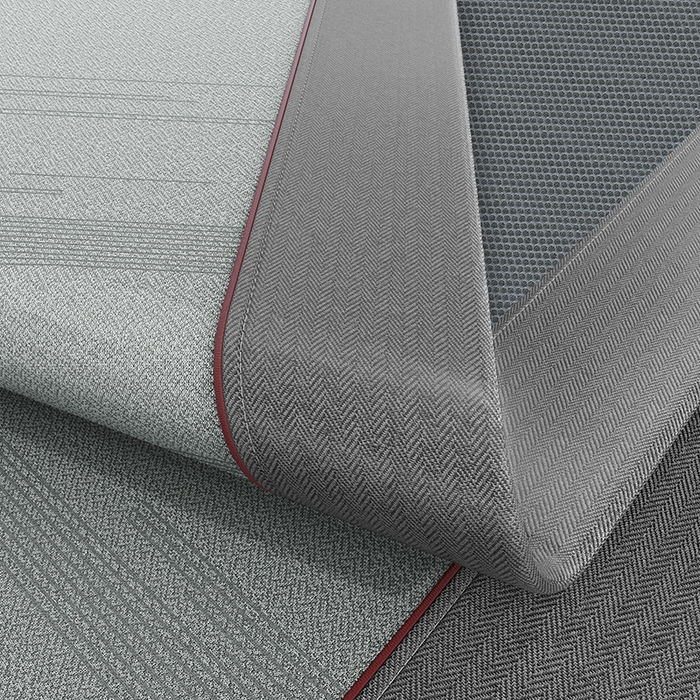 91家纺网 家纺一手货源 找家纺 小牛席业 2026新款A加厚款-可机洗抗菌提花冰丝席 抗菌席-流星雨-灰色