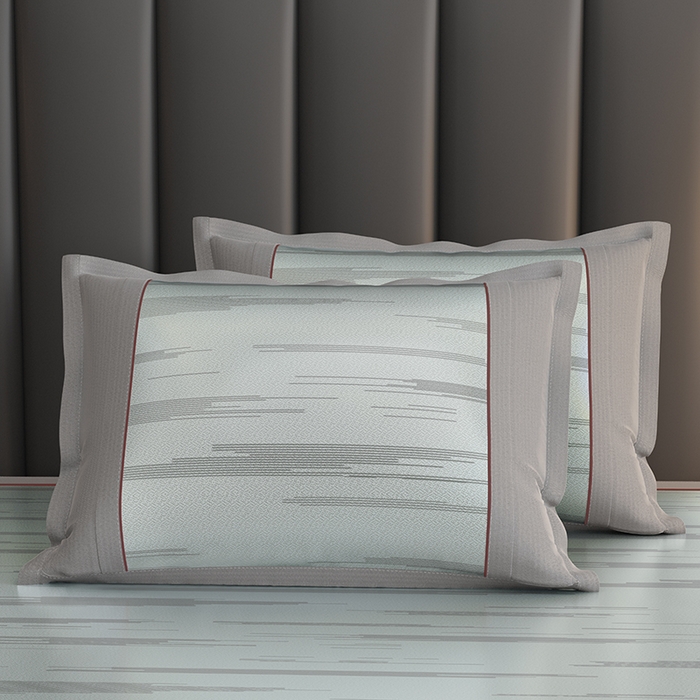 91家纺网 家纺一手货源 找家纺 小牛席业 2026新款A加厚款-可机洗抗菌提花冰丝席（床笠款） 抗菌席-流星雨-灰色