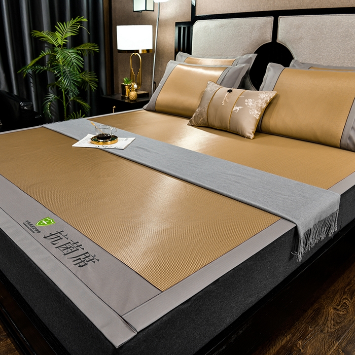 91家纺网 家纺一手货源 找家纺 （总）小牛席业 2026新款小千鸟格-经典款抗菌席（轻奢风）