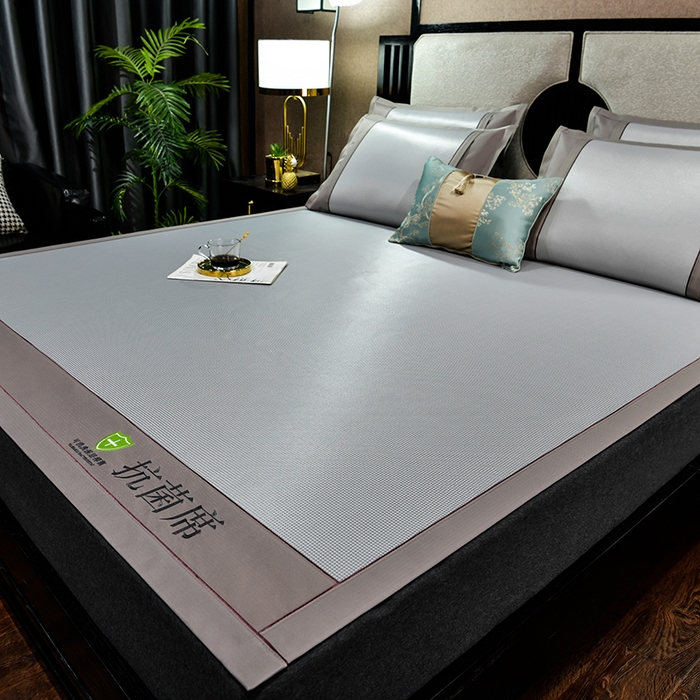 小牛席业 2026新款小千鸟格-经典款抗菌席（轻奢风） 灰色