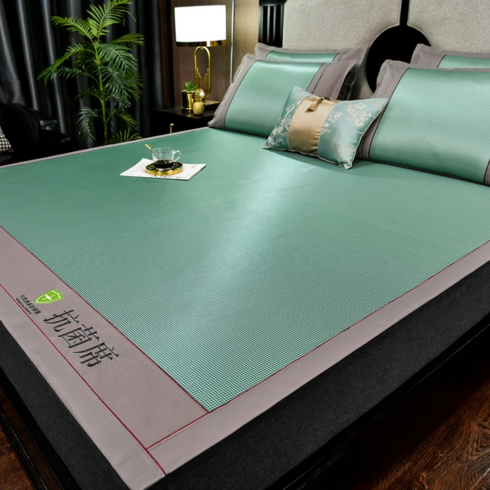 小牛席业 2026新款小千鸟格-经典款抗菌席（轻奢风） 绿色