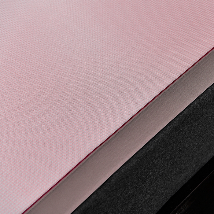 91家纺网 家纺一手货源 找家纺 小牛席业 2026新款小千鸟格-经典款抗菌席（轻奢风） 粉色