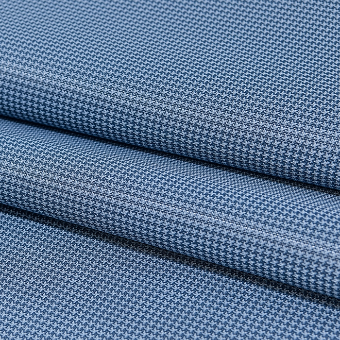 91家纺网 家纺一手货源 找家纺 小牛席业 2026新款小千鸟格-经典款抗菌席（轻奢风） 蓝色