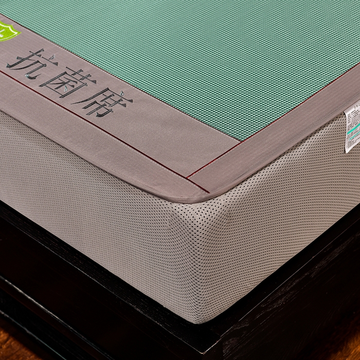 91家纺网 家纺一手货源 找家纺 小牛席业 2026新款小千鸟格-经典款抗菌席（床笠款） 绿色