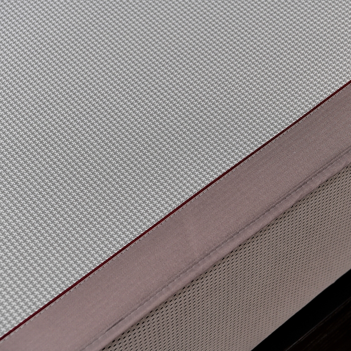 91家纺网 家纺一手货源 找家纺 小牛席业 2026新款小千鸟格-经典款抗菌席（床笠款） 灰色