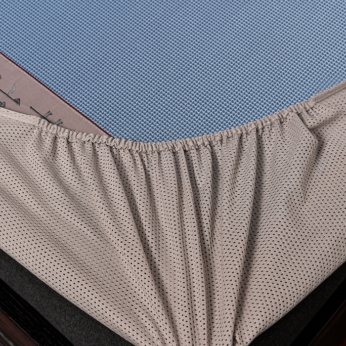 91家纺网 家纺一手货源 找家纺 小牛席业 2026新款小千鸟格-经典款抗菌席（床笠款） 蓝色
