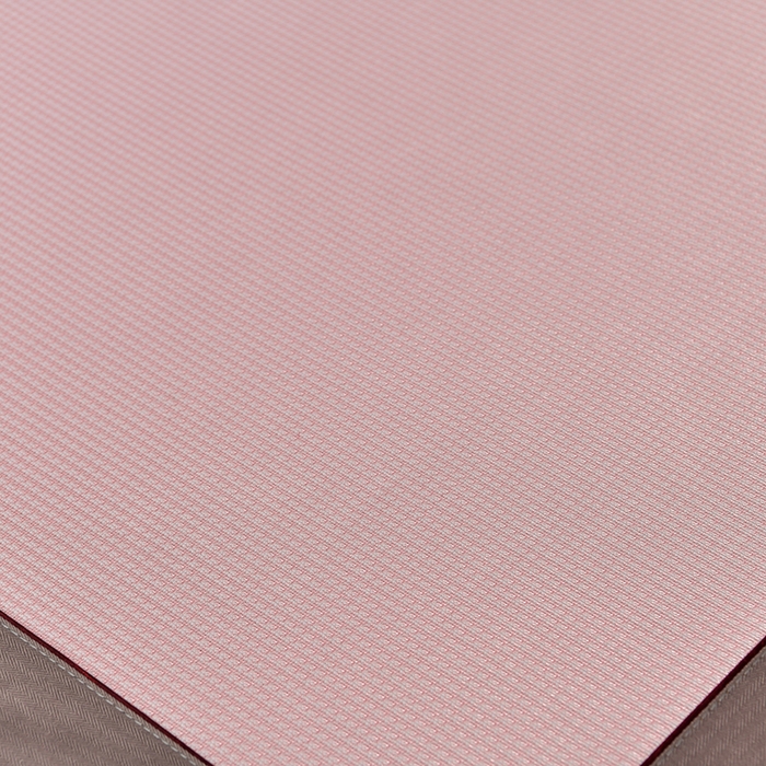 91家纺网 家纺一手货源 找家纺 小牛席业 2026新款小千鸟格-经典款抗菌席（床笠款） 粉色