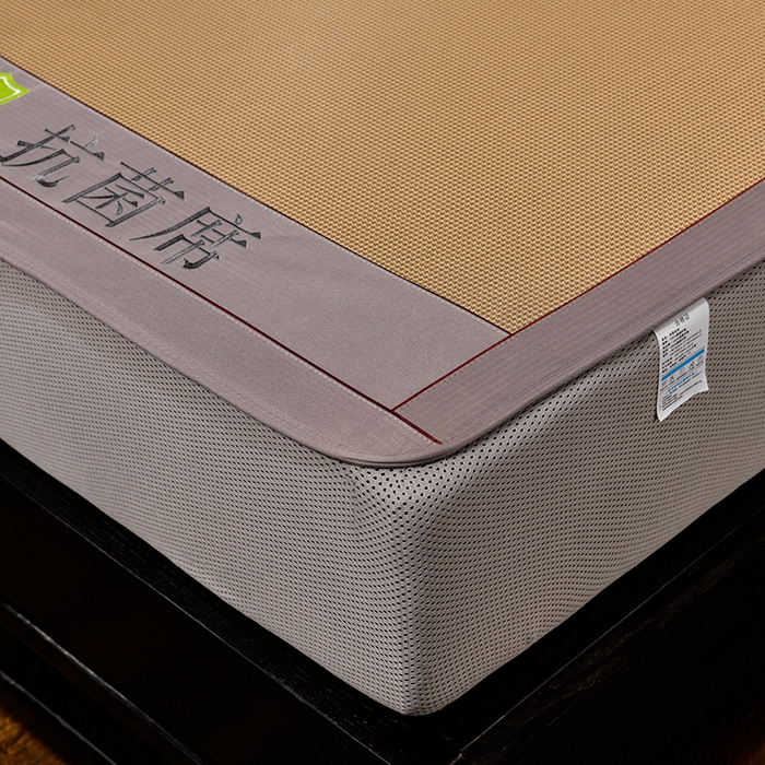 91家纺网 家纺一手货源 找家纺 小牛席业 2026新款小千鸟格-经典款抗菌席（床笠款） 咖色