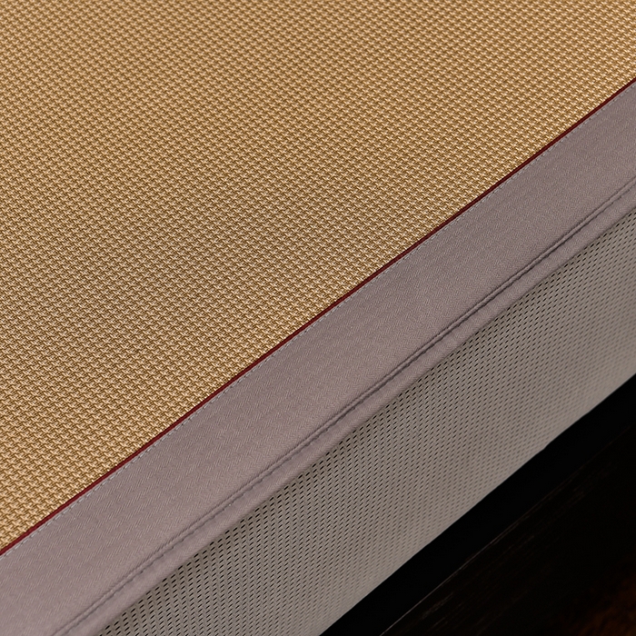 91家纺网 家纺一手货源 找家纺 小牛席业 2026新款小千鸟格-经典款抗菌席（床笠款） 咖色